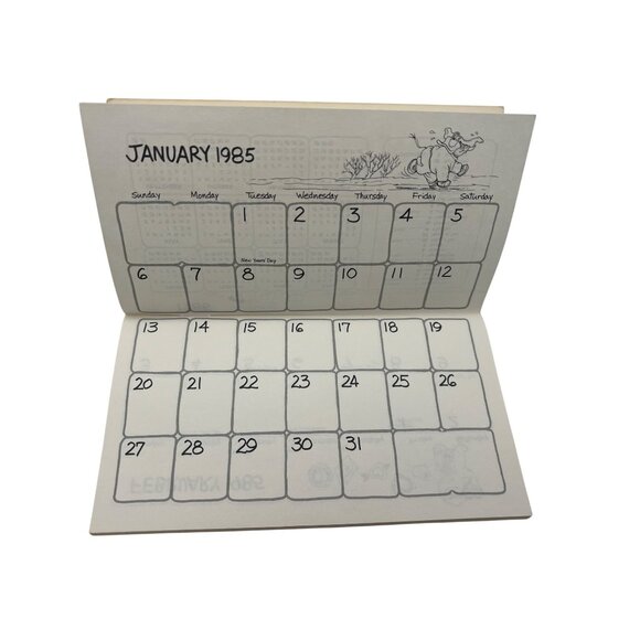 Suzy's Zoo 1985 Pocket Calendar Suzy Spafford USA Whimsical Animals Scrapbooking - Picture 4 of 6